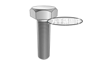 細牙六角頭螺栓 ISO 8765