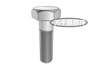 細牙六角頭螺栓 ISO 8765